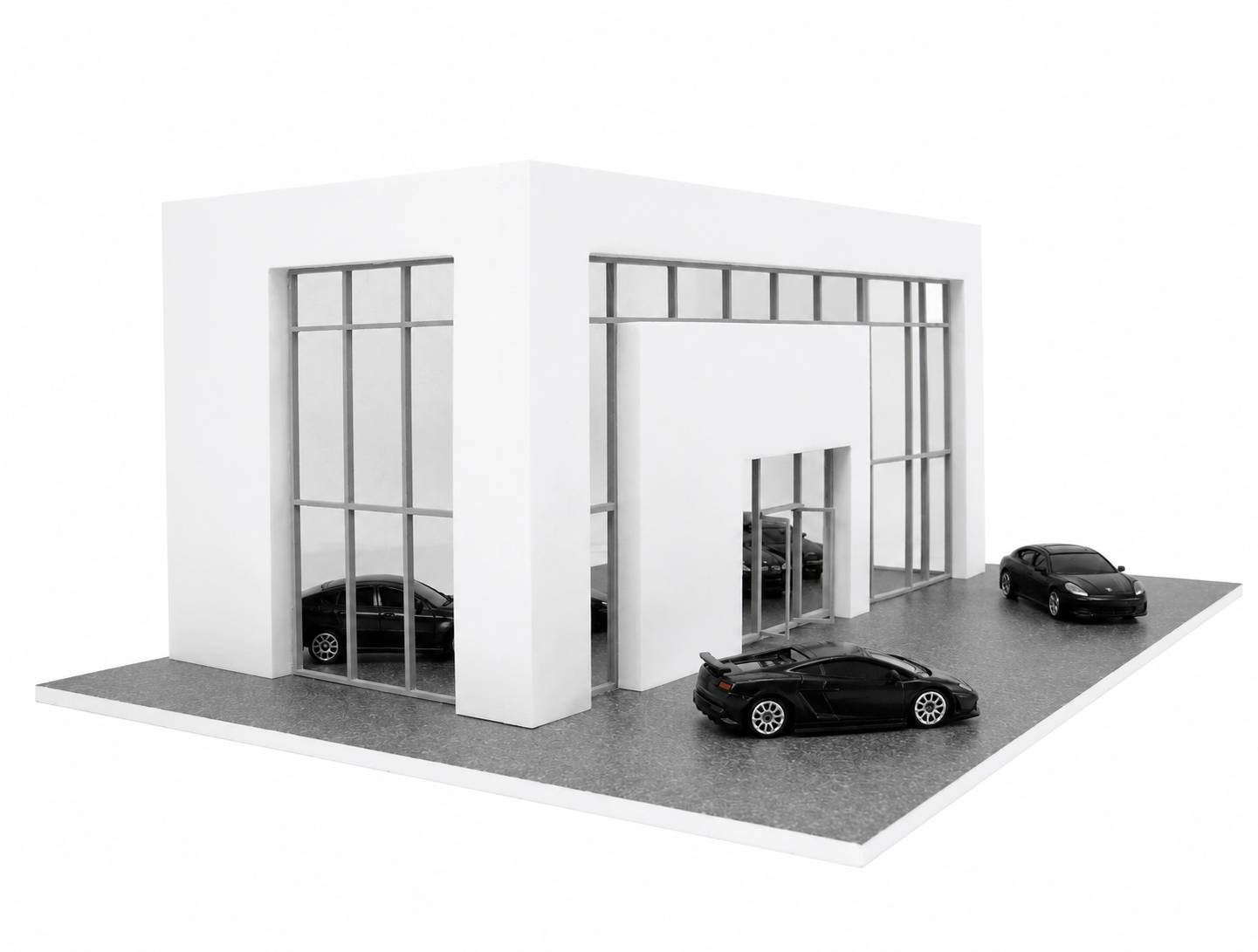 Scale 1:60 / 1:64 Auto company showroom Model car display Diorama model kit PVC