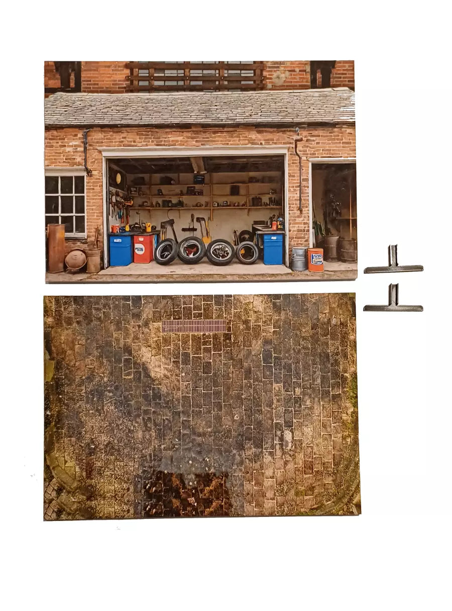 Miniature Car Garage Display Model