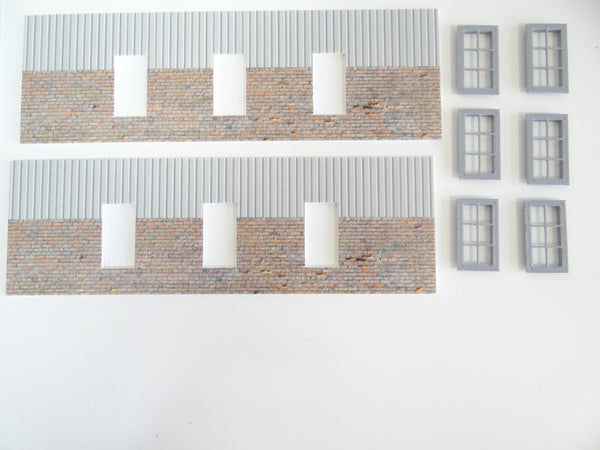 Hangar-barn Garage model Diorama Scale 1:43 ''Metal'' roof auto service model kit 1/43