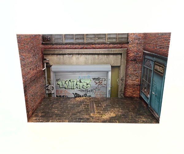 1:18 Scale Diorama Display Antique Store & Urban Garage Scene Model Car Display