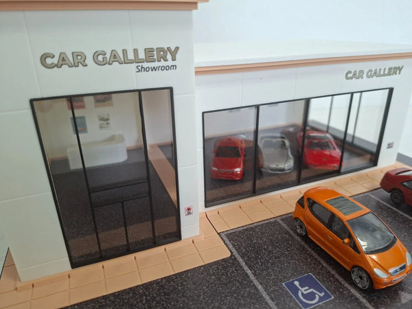 1:64 Scale Car Showroom Diorama Kit – Premium Model Car Display Scene