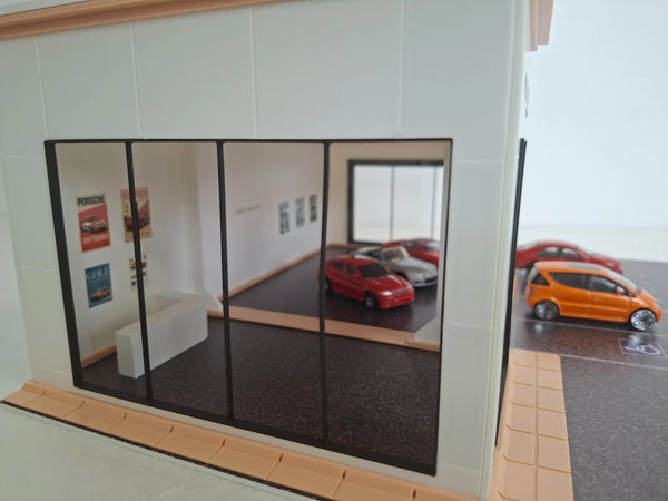 1:64 Scale Car Showroom Diorama Kit – Premium Model Car Display Scene