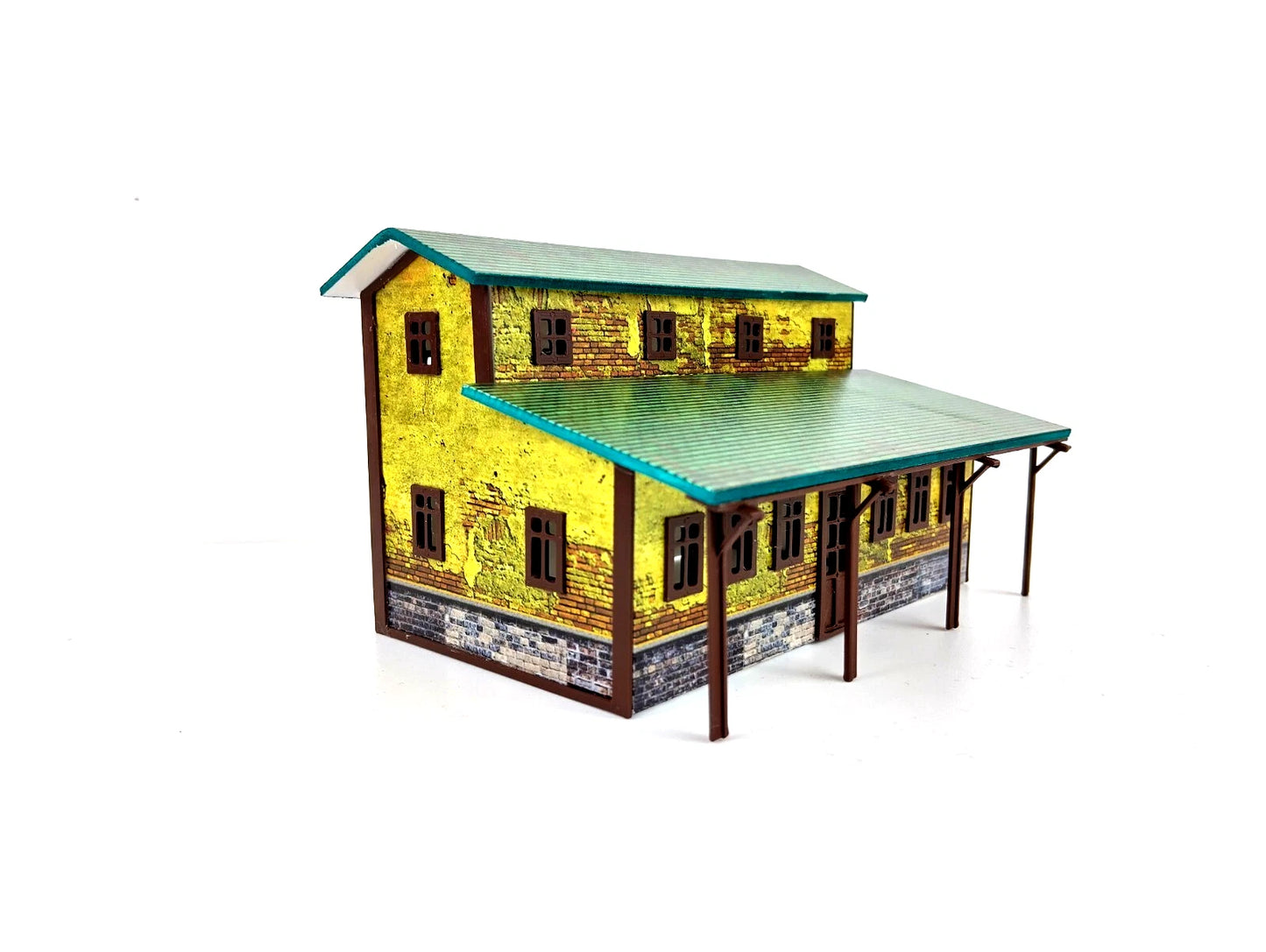 Diorama Model Kit 1/87 Train Station - Railway station HO Scale 1:87 Miniature