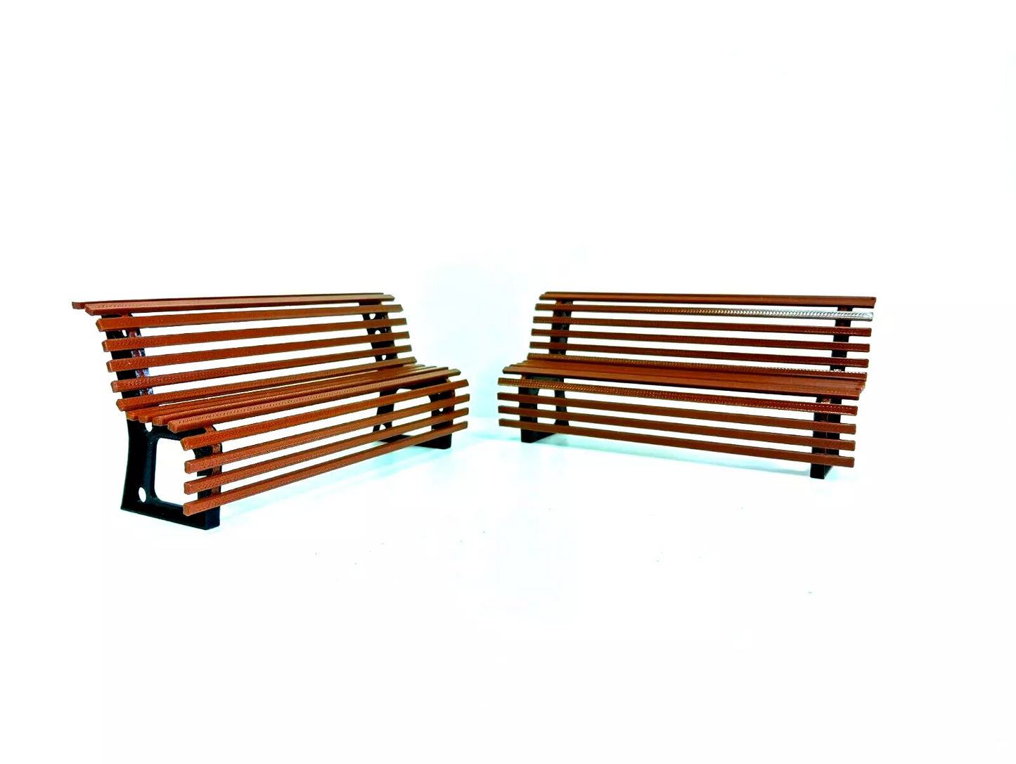 Diorama parts Street benches 1:18 scale Garden scene decoration Park decor 1/18