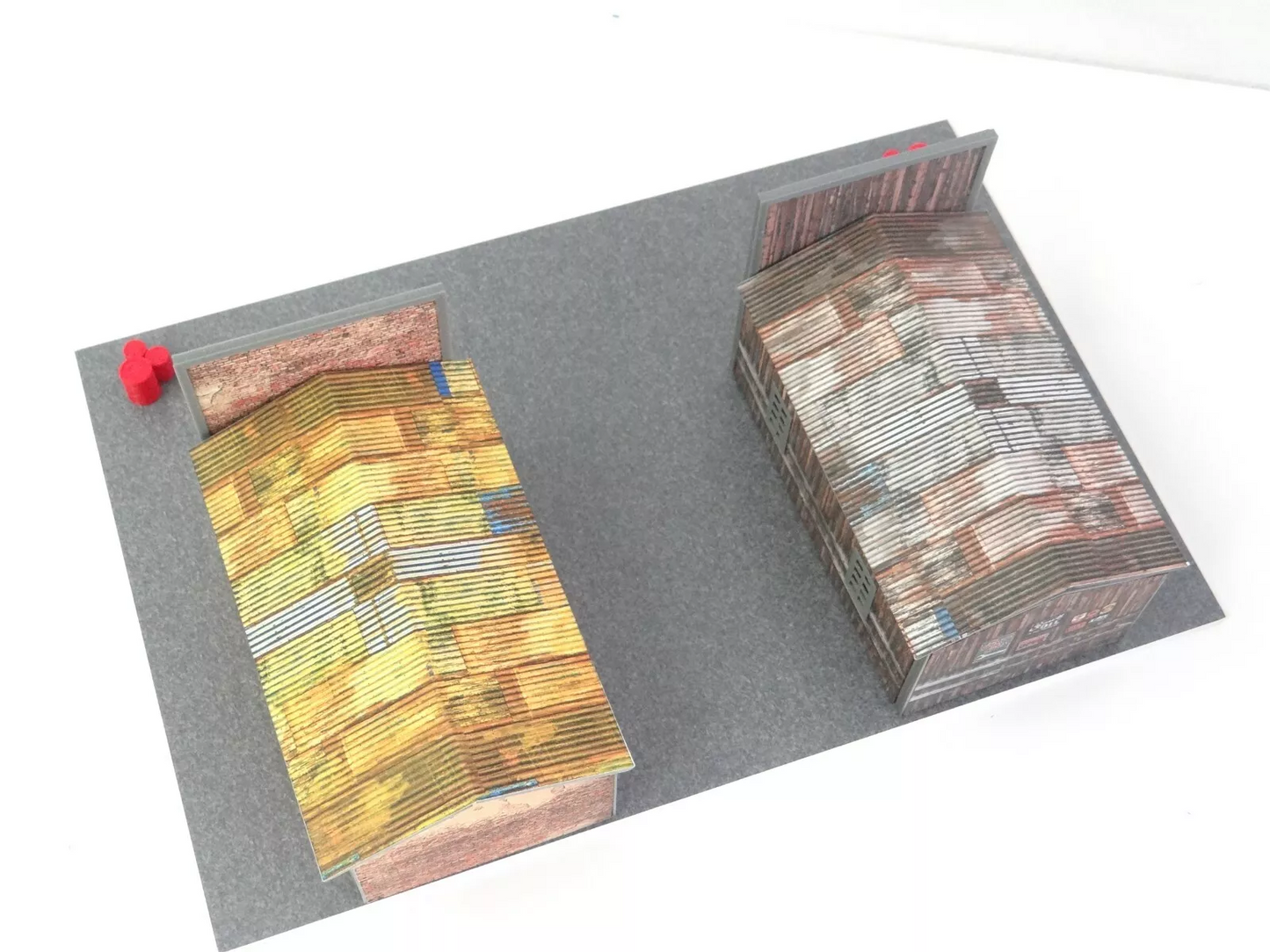 1:64 car display garage with realistic walls and doors