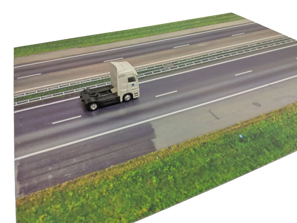 Highway Road Diorama Base HO 1:87 Scale Model Car Display Diecast Street Scene