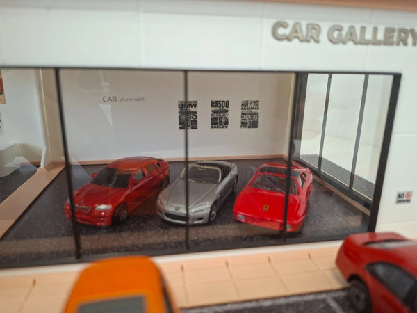 1:64 Scale Car Showroom Diorama Kit – Premium Model Car Display Scene