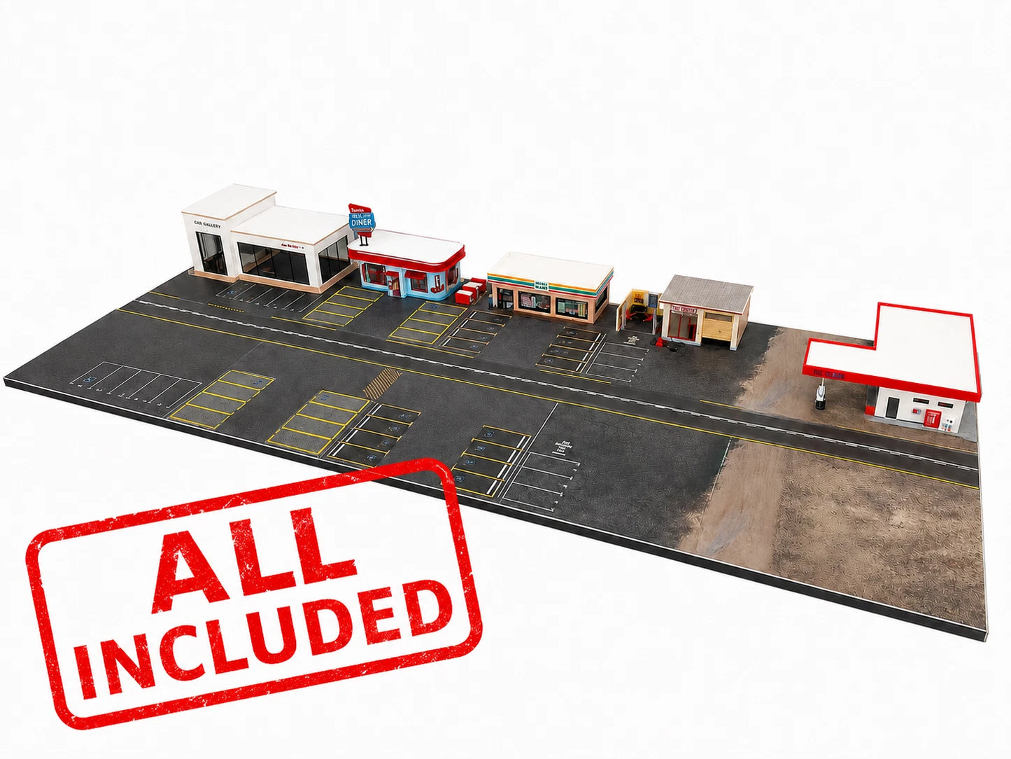 Wholesale Set of 10 – 1:64 Scale Diorama City Complete Sets