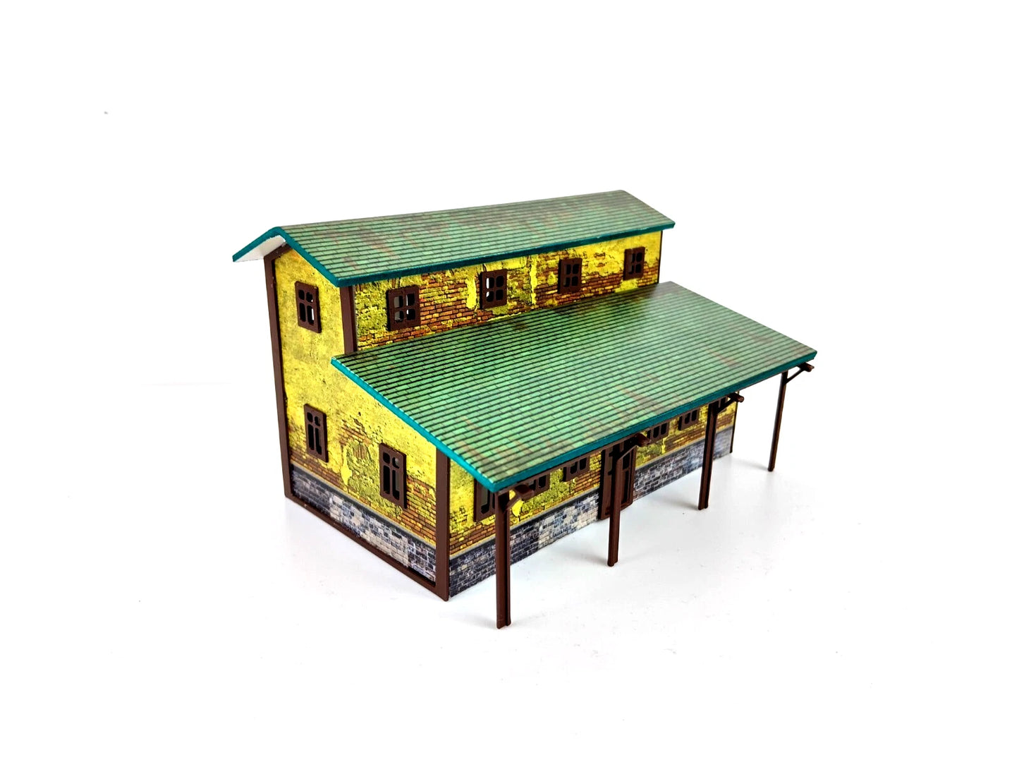 Diorama Model Kit 1/87 Train Station - Railway station HO Scale 1:87 Miniature