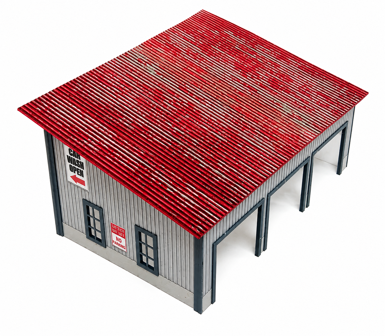 Car Wash Diorama Model Kit – Scale 1:60 to 1:64 Display Decoration