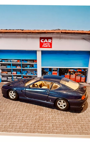 Auto parts shop Model car display Scale 1:24 Diorama kit Realistic background