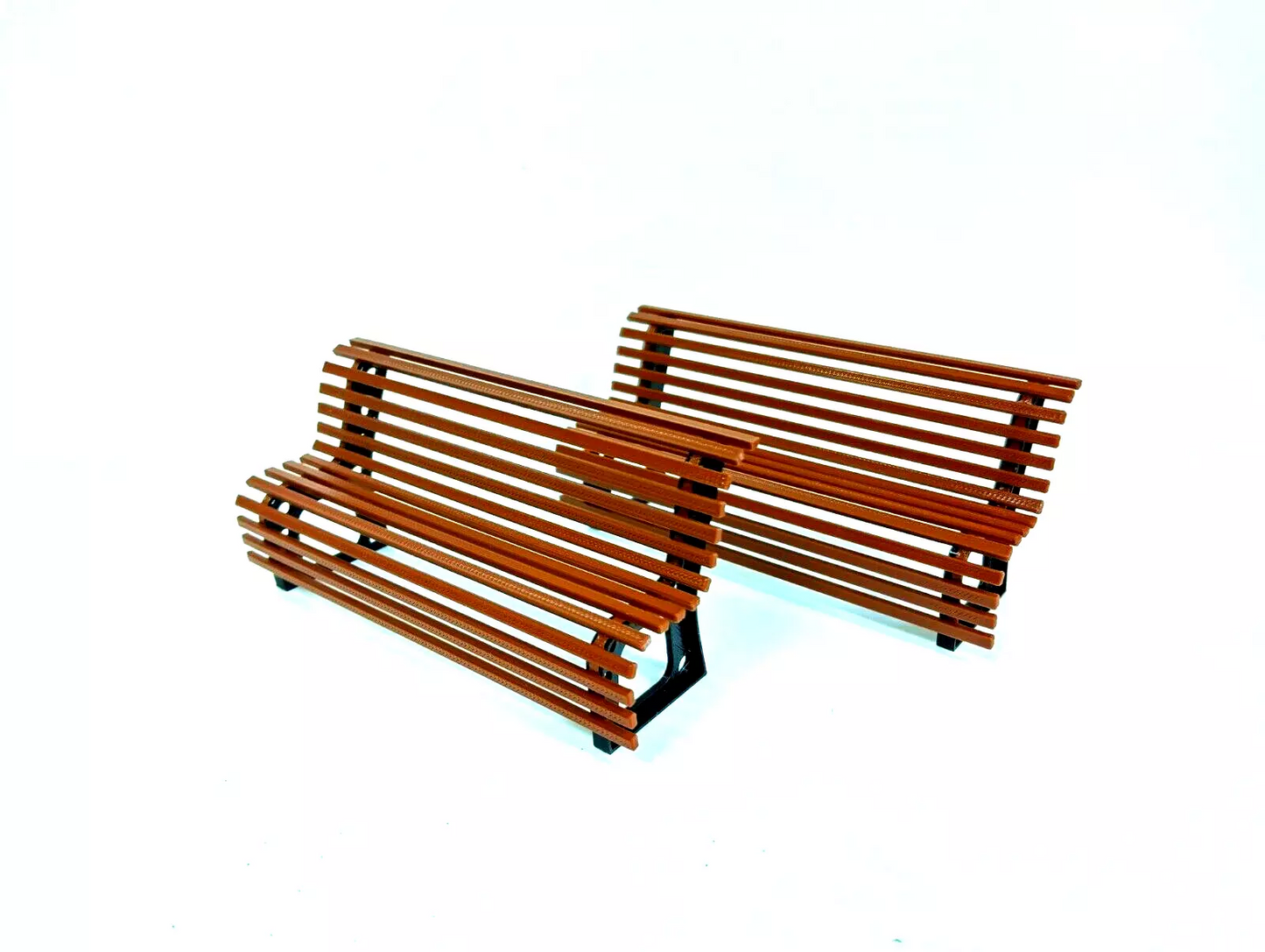 Diorama parts Street benches 1:18 scale Garden scene decoration Park decor 1/18
