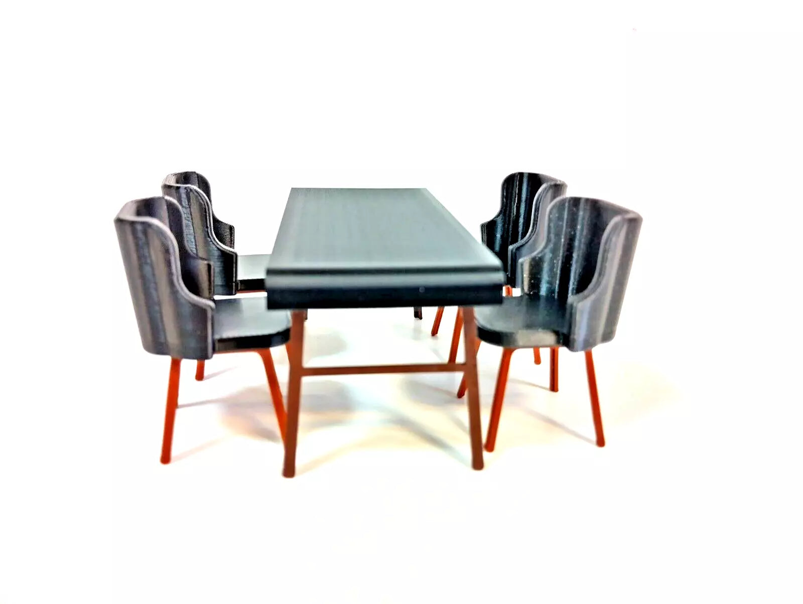 Kitchen furnishing 1:18 scale Diorama decor Dining Table & Chair Set 1/18 size