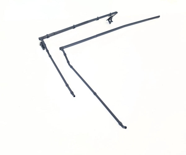 Miniature Diorama Gutters Set Scale 1:18 Model Making Supplies Accessories 1/18