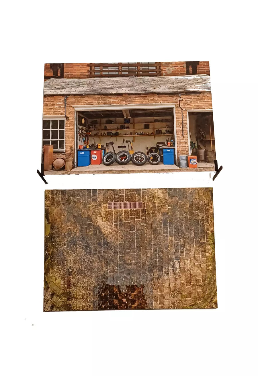 Diorama Kit Garage Scene 1:24