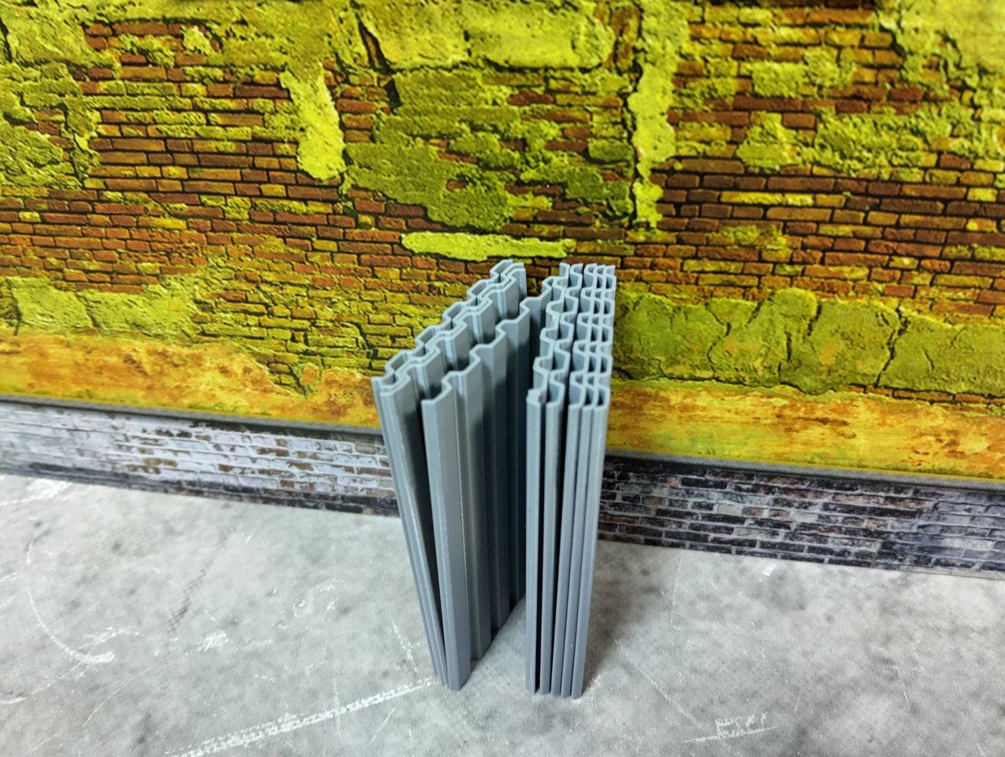 Corrugated roofing sheets 1/24 scale Diorama building parts Metal roof panels