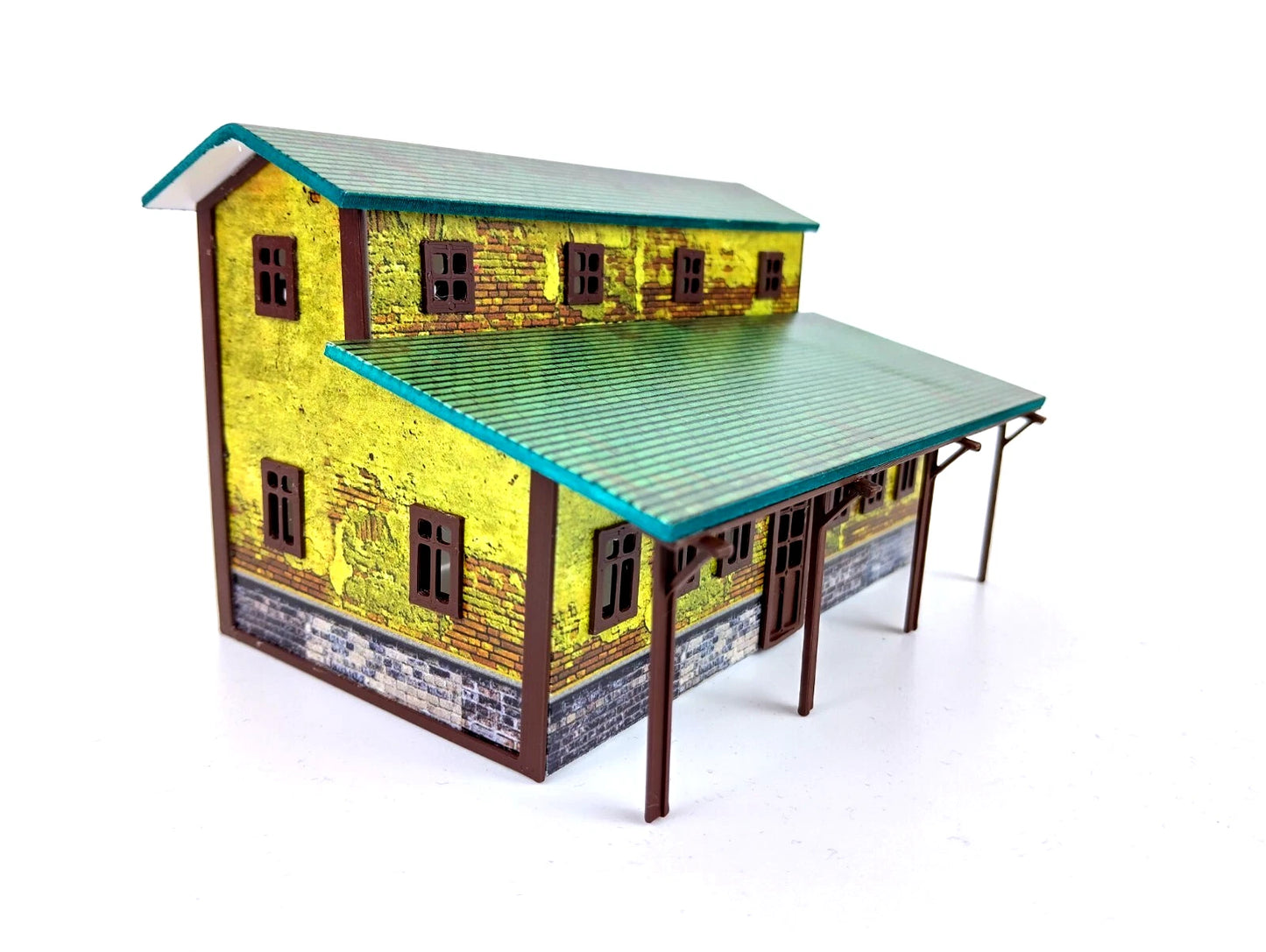 Diorama Model Kit 1/87 Train Station - Railway station HO Scale 1:87 Miniature