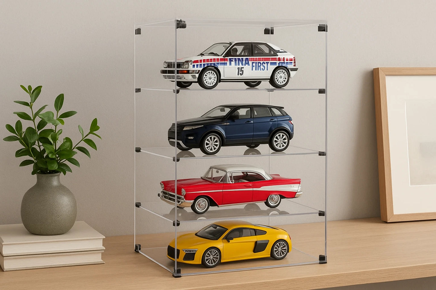 Display Case Vitrine 1:18 Scale Diecast Model Car Showcase SIZE 1/18