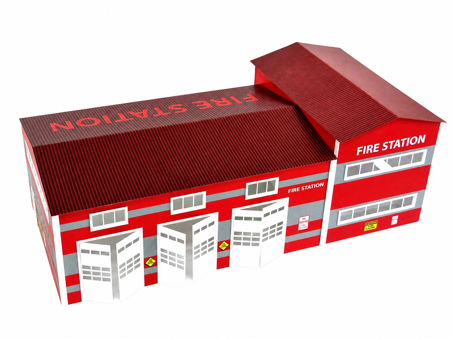 Scale 1:43 Fire station set Diorama model kit Display decoration Fire department miniature model