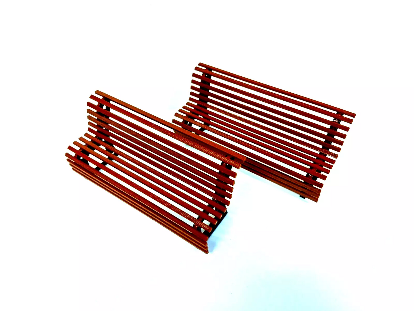 Diorama parts Street benches 1:18 scale Garden scene decoration Park decor 1/18