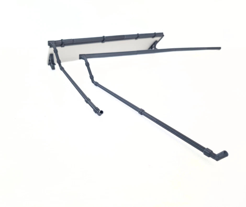 Miniature Diorama Gutters Set Scale 1:18 Model Making Supplies Accessories 1/18
