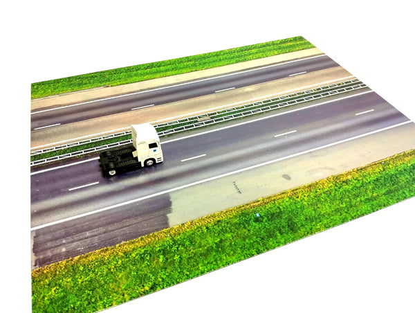 Highway Road Diorama Base HO 1:87 Scale Model Car Display Diecast Street Scene