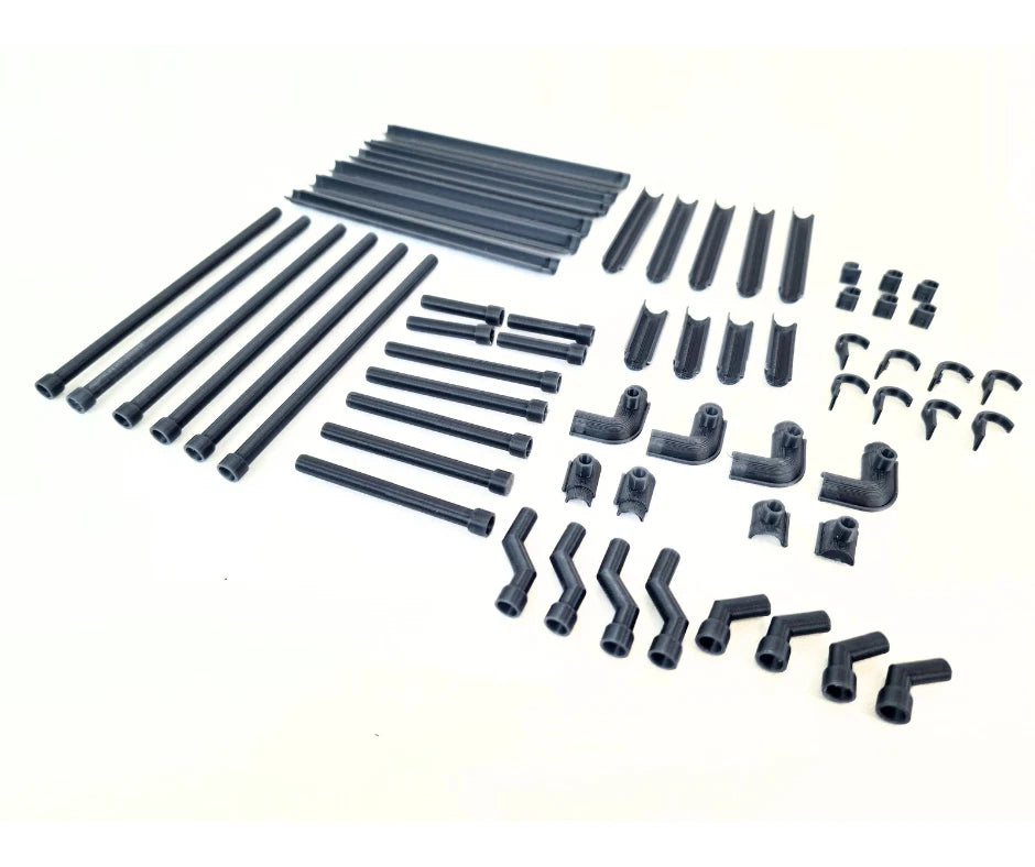 Miniature Diorama Gutters Set Scale 1:18 Model Making Supplies Accessories 1/18