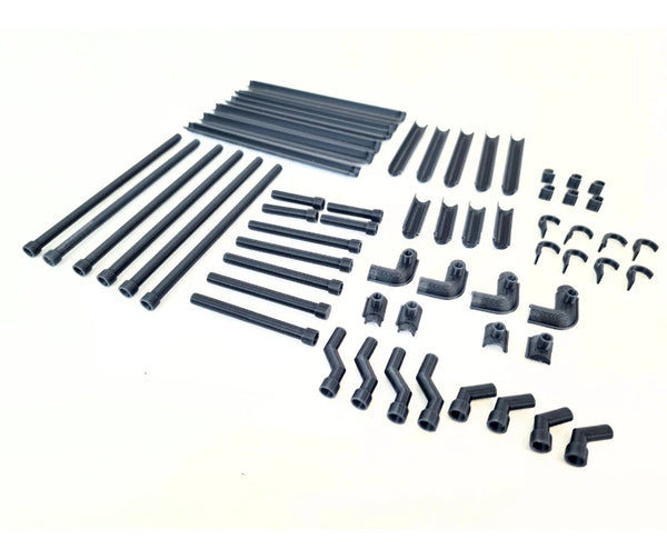 Miniature Diorama Gutters Set Scale 1:18 Model Making Supplies Accessories 1/18