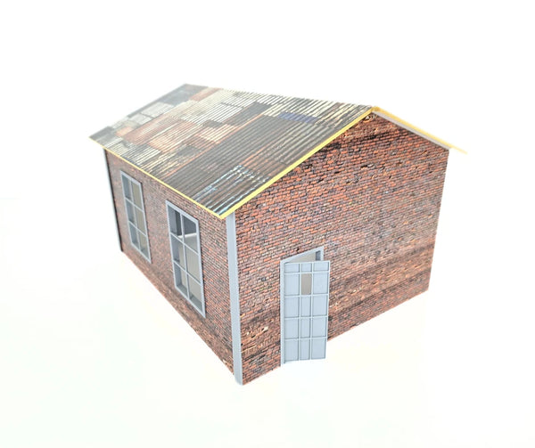 Brick Garage Diorama Kit – 1:24 Scale Diecast Model Car Display Building 1/24