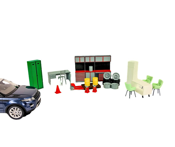 Auto Service Furniture & Tools 1:18 Scale Realistic Decoration Diorama Set 1/18
