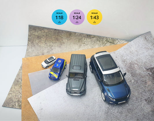 Diorama big base pad. Car model display.