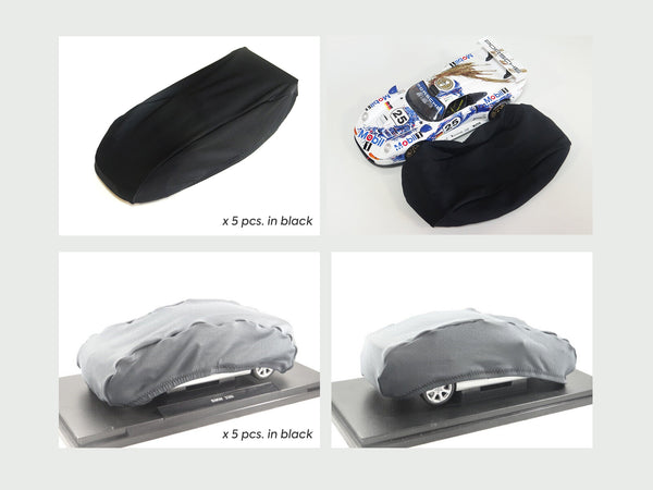 Set of car covers for car models. Scale 1:18.