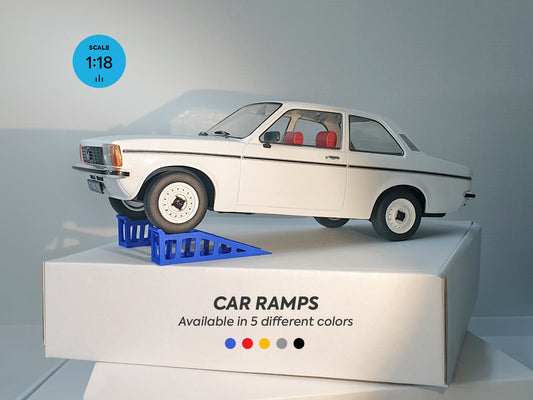 Diorama car ramps. Scale 1:18.