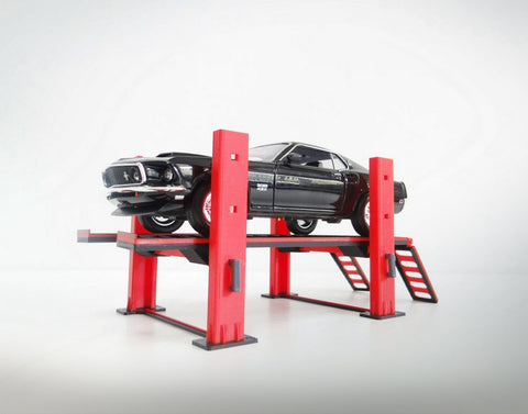 Diorama car lifter. Scale 1:24.