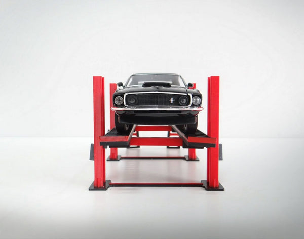 Diorama car lifter. Scale 1:24.