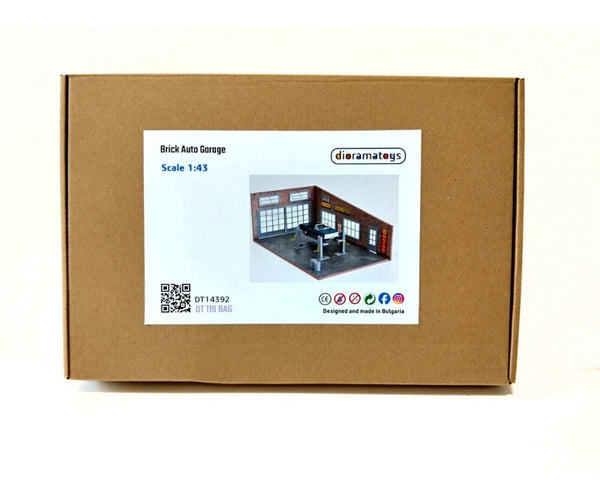 DIY garage diorama model kit