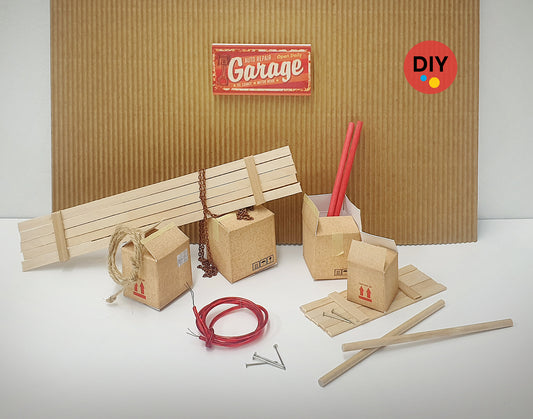 DIY Diorama accessories kit. Scale 1:18, 1:24