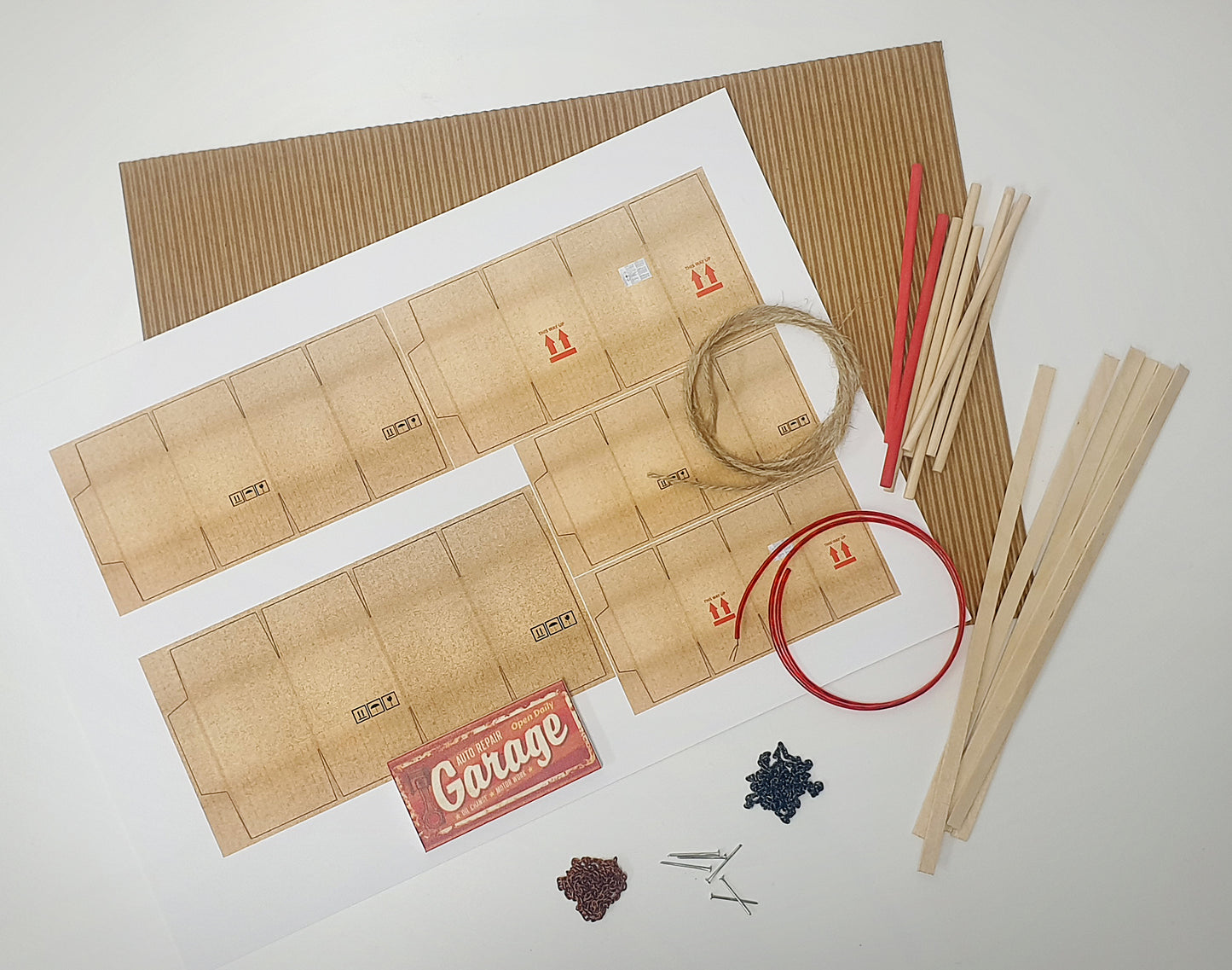 DIY Diorama accessories kit. Scale 1:18, 1:24