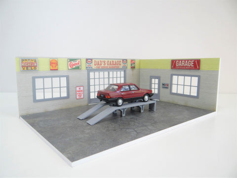 Diorama Model Car Display Garage 1:43 