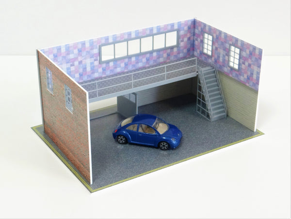 Diorama two-floor garage display