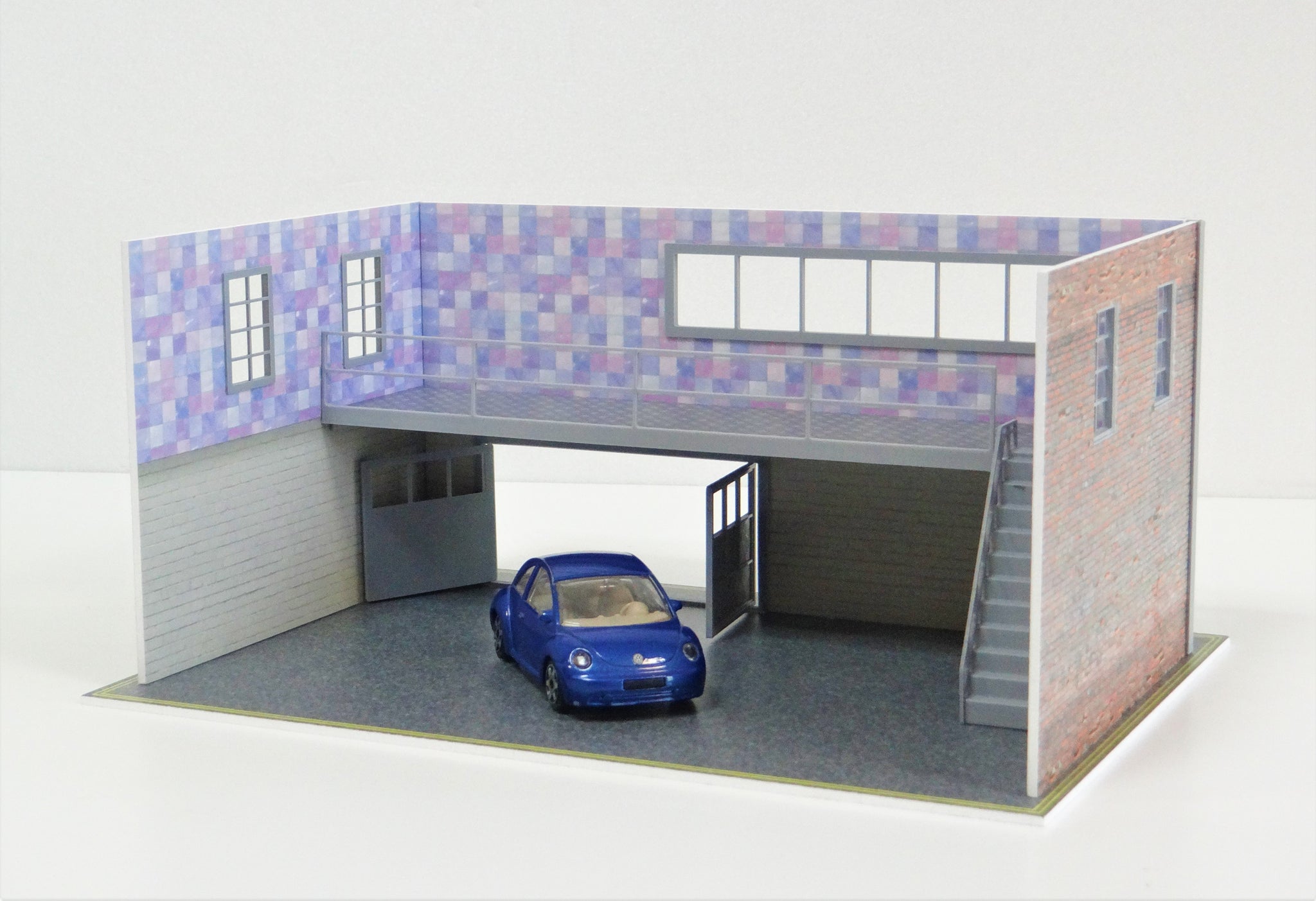 ★ Diorama Garage Plate　　　　　　　　　　　　　　【数限】 ☆ Diorama Garage Plate 【数限】 Diorama Parts in Scale 1:18 Set 4