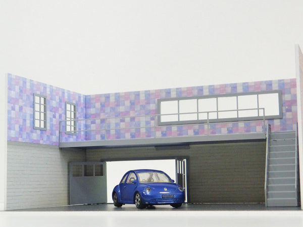 Diorama garage display 1:43