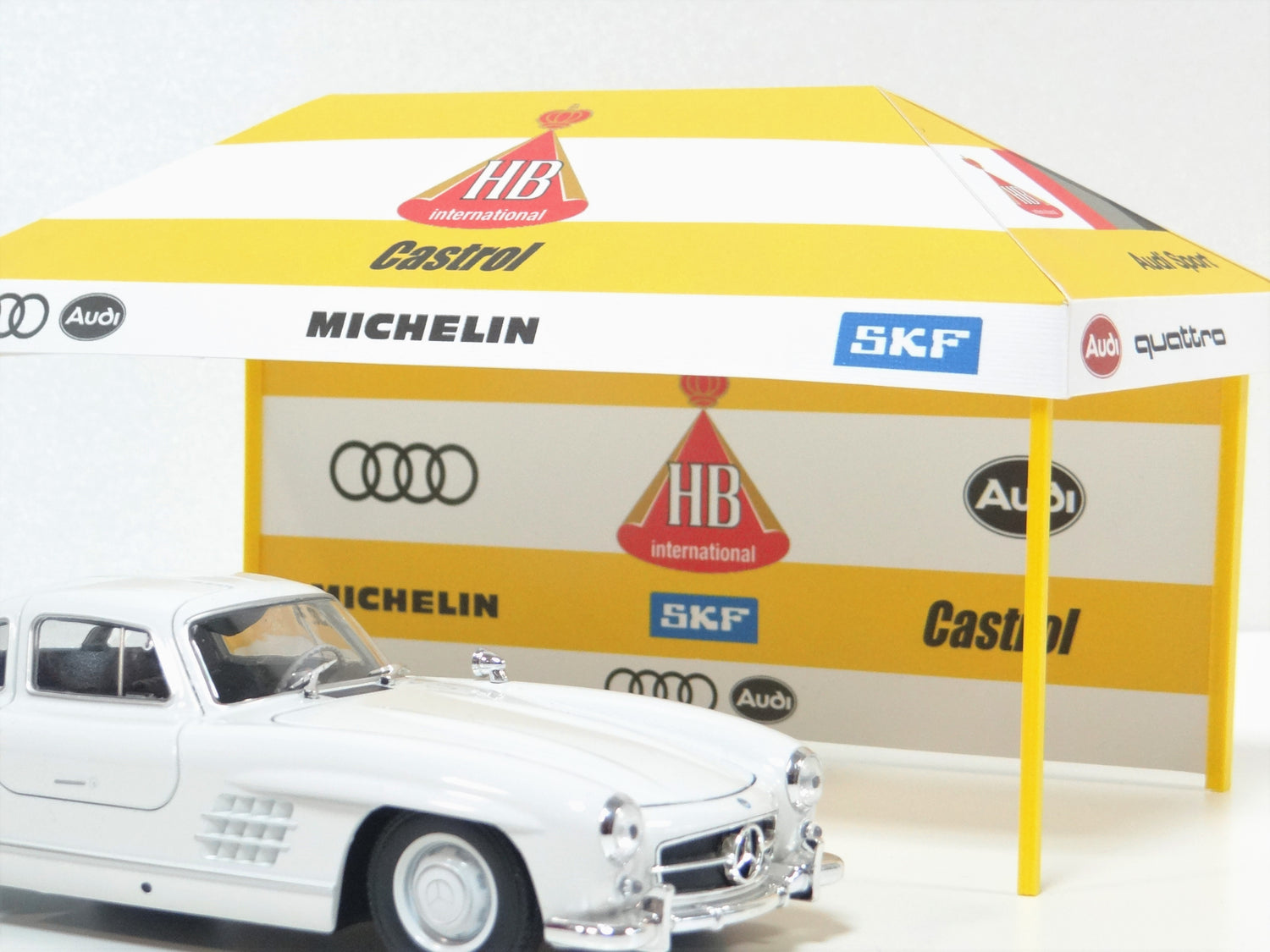 diorama sports car display