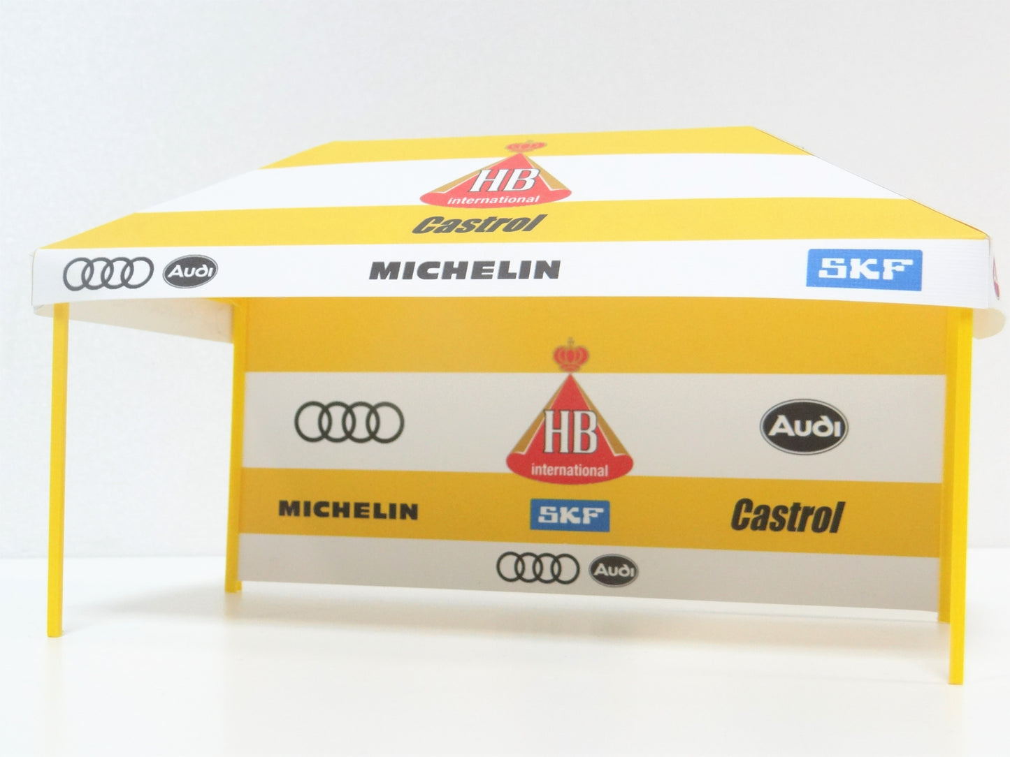 diorama rally tent racetrack decor