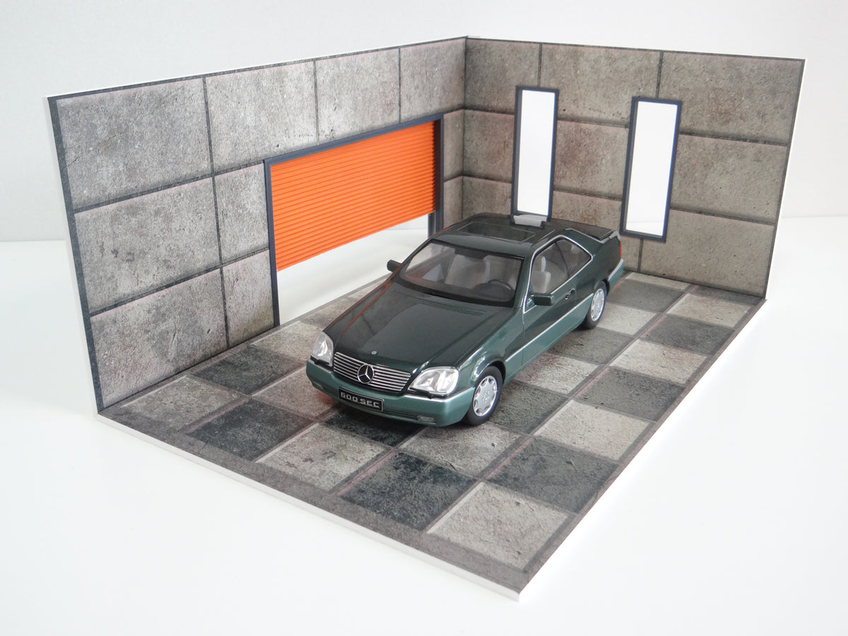 Scale 1:18 Diorama car garage Diorama model kit Model car display ...