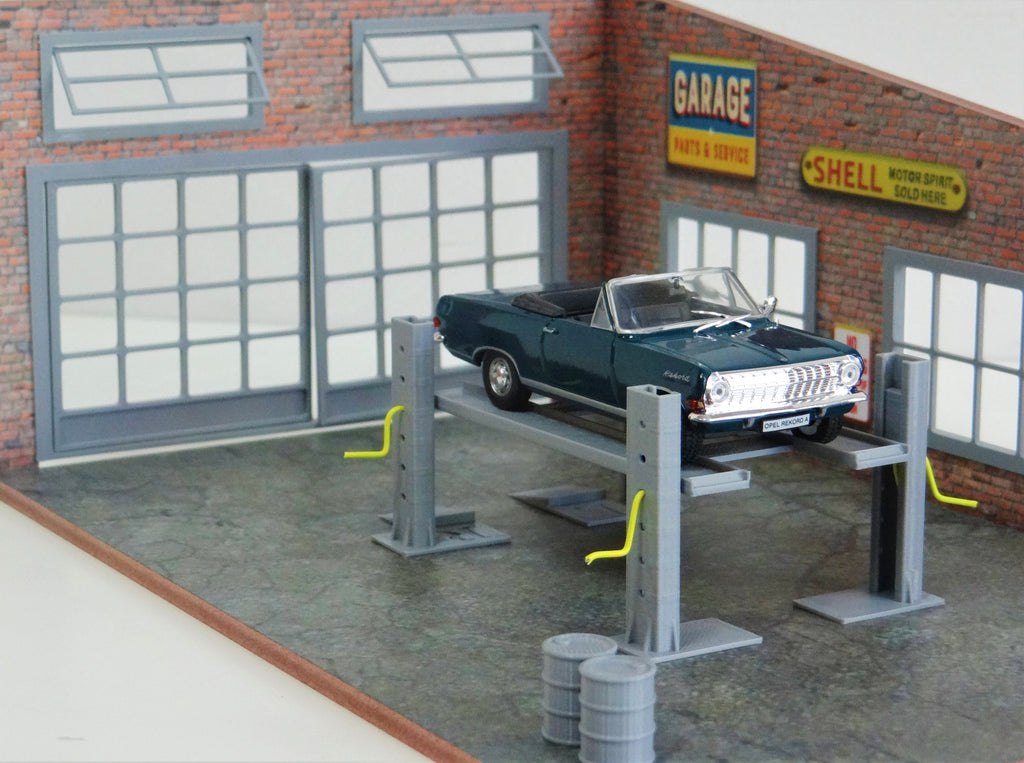 Diorama Containers Auto Service Garage Scale 1:43 Car Model