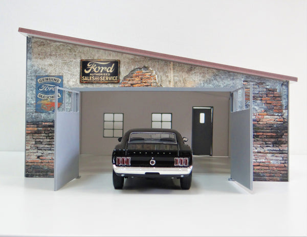 die-cast car garage model scale 1:24