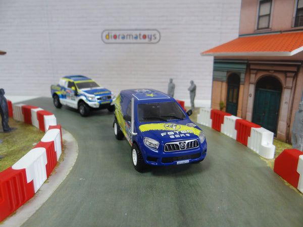 Desert road race diorama Rally track scene Scale 1:43 Car models display 1/43