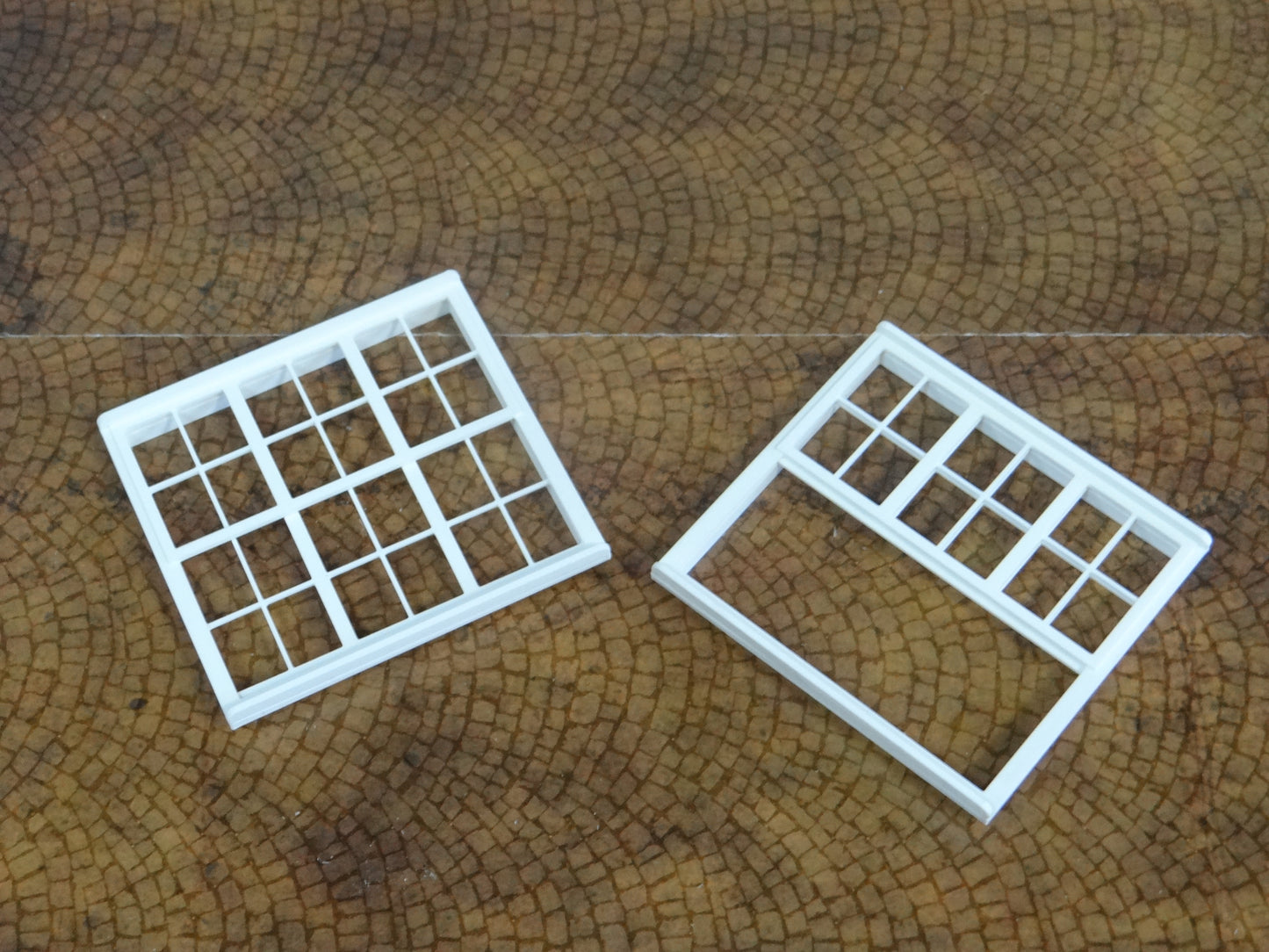 Entry door and windows Size 1/18 Diorama house building making parts 1:18 scale