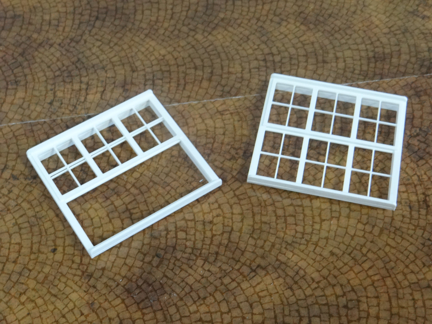 Entry door and windows Size 1/18 Diorama house building making parts 1:18 scale